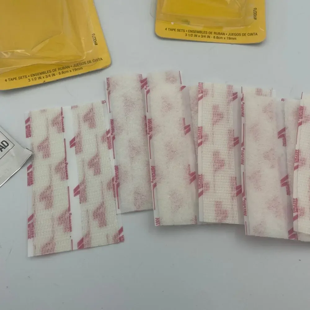 Two VINTAGE packages of velcro strips